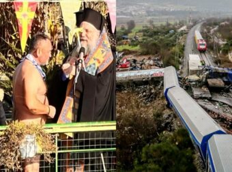 «Δάκρυσε» & ο Χριστός: Έπιασε τον Σταυρό και το αφιέρωσε στην κόρη του που βγήκε ζωντανή από το δυστύχημα στα Τέμπη