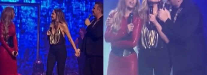 Βασίλης Καρράς: Αγκαλιασμένοι Βανδή, Ρέμος & Φουρέιρα τραγούδησαν στη σκηνή προς τιμήν του – «Θα τον αγαπάμε για πάντα»