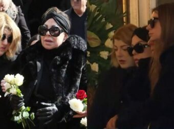 Διέρρευσε το παρασκήνιο: Έτσι τα βρήκαν Άντζελα Δημητρίου-Όλγα Κιουρτσάκη, αγκαλιά στην κηδεία της μητέρα της