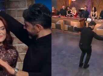 Σάββατο με φίλους: Χαμός με το βαρύ ζεϊμπέκικο του Σπύρου Μαρτίκα – Ο έξαλλος χορός και το “καuτό” φιλί στο στόμα με την Βρισηίδα Ανδριώτου