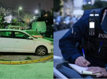 Απαράδεκτος, Ελληναράς πάρκαρε τα αμάξι επάνω στη νησίδα για να να πιει χαλαρός το καφεδάκι του