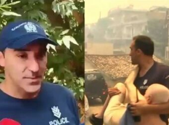 Συγκλονίζει ο αστυνομικός που έσωσε ηλικιωμένο από την φωτιά στην Πάτρα: «Τον σήκωσα στην αγκαλιά μου και με κρατούσε φοβισμένος»