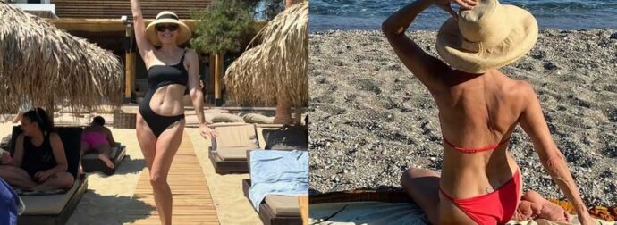 Ειναι 57 χρονών, είναι Ελληνίδα γυναικάρα, έχει σώμα αγάλματος και βάζει κάτω 20αρες για «πρωινό»
