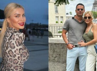 Λίγες ώρες πριν την πρεμιέρα της: Άβαφη στην αγκαλιά του συντρόφου της η Καινούργιου, η φωτο σε γνωστό μαγαζί