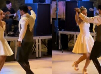 Οι καλεσμένοι τους καμαρώνουν χειροκροτώντας: Ο επικός γαμήλιος χορός ζευγαριού στην Κρήτη, έγινε θέμα συζήτησης