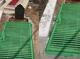 «Την κλείδωσαν» κάτω από το χώμα: Viral ο τάφος που είναι σφραγισμένος – Αυτή την εξήγηση έδωσαν οι συγγενείς και φίλοι