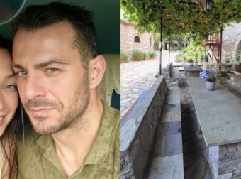 Διάλεξαν την πιο ιστορική εκκλησία του νησιού, δεν υπάρχει το εσωτερικό της: Εκεί βαπτίζουν την κόρη τους Αγγελόπουλος-Βαμβακούση
