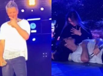 «Πάγωσε» ο Ρουβάς, σταμάτησε τη συναυλία: Γυναίκα ανέβηκε πάνω στην σκηνή και μπροστά σε όλους άρχισε να κάνει 1 πράγμα