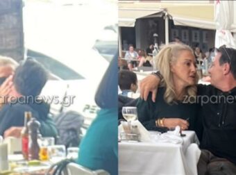 Δεν κρύβουν τον έρωτά τους: Τα παθιασμένα φιλιά του Απόστολου Λύτρα με τη σύντροφό του στα Χανιά