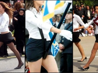 Παρέλαση: Μίνι, γόβες, μαθήτριες και δασκάλες που τρέλαναν κόσμο [φωτο, video]