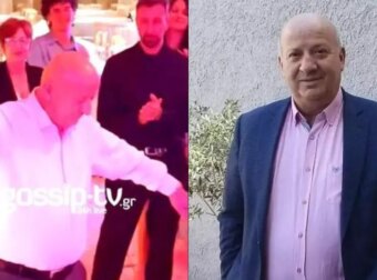 Ράγισαν τα πατώματα από τον Θανάση Κατερινόπουλο: Χόρεψε το πιο βαρύ ζεϊμπέκικο στον γάμο του κουμπάρου του, Πέτρου Κουσουλού (video)