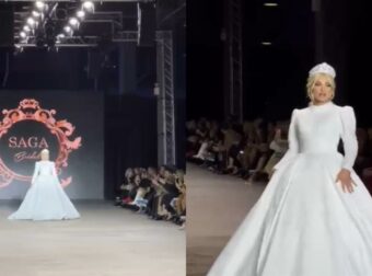 Athens Fashion Week: Παραλίγο ατύχημα στην πασαρέλα για την Τούνη με το νυφικό (Βίντεο)