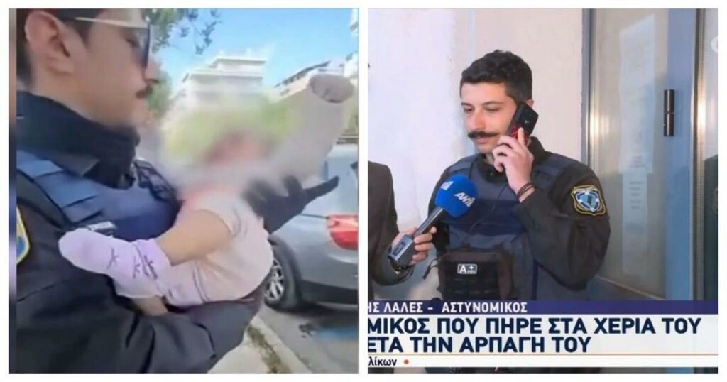 «Με άγγιξε βαθιά: Ο αστυνομικός που έγινε viral αγκαλιάζοντας το εγκαταλελειμμένο βρέφος στον Άλιμο»