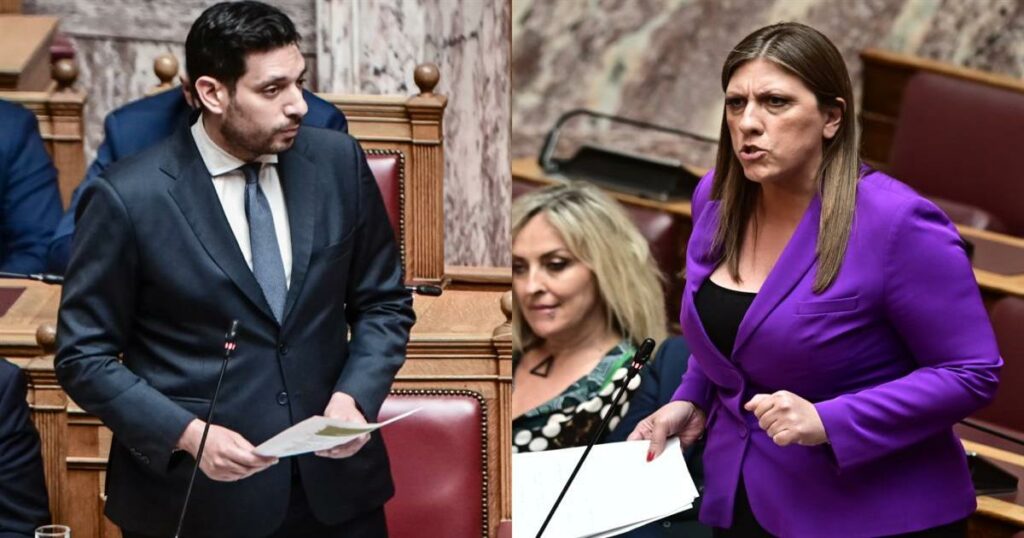 Έντονη αντιπαράθεση Κωνσταντοπούλου – Κυρανάκη στη Βουλή: «Είστε για Όσκαρ» – «Λέτε ψέματα».