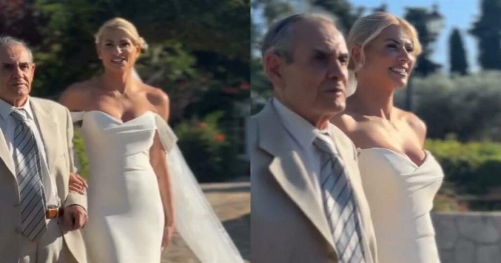 Ο παραμυθένιος γάμος της Ευρυδίκης Παπαδοπούλου: Δείτε το βίντεο από τη μαγική της άφιξη στην εκκλησία!