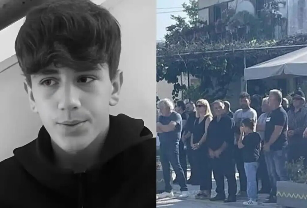 Αποχαιρετισμός με δάκρυα για τον 14χρονο ήρωα του Αράχθου – Συγκινητική τελετή από τους φίλους του.