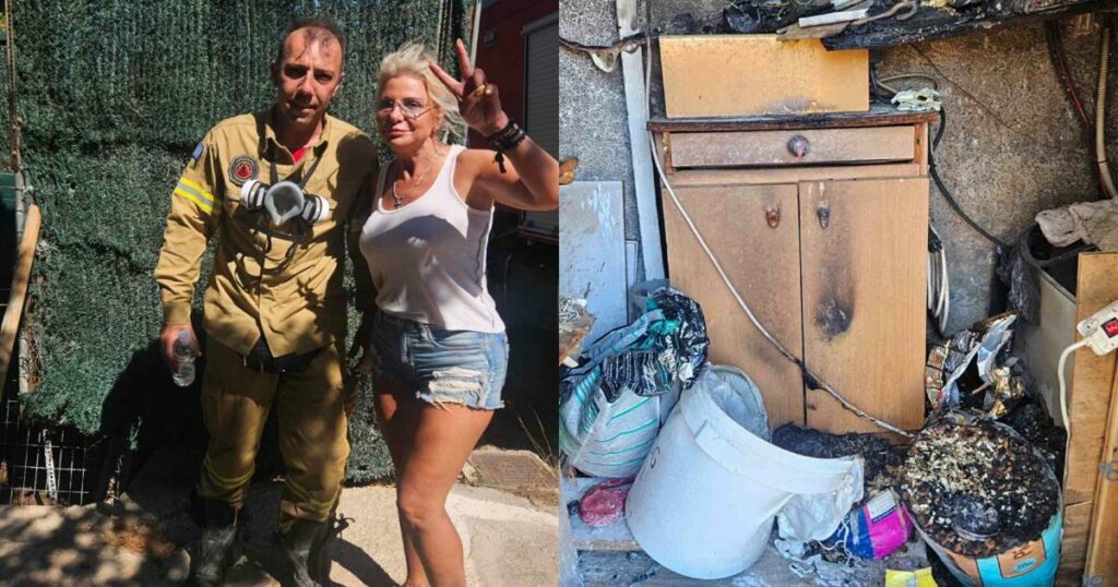 Στέλλα Μπεζαντάκου: Δραματικές στιγμές στην πυρκαγιά του Κορωπίου – «Ήμασταν τυχεροί».