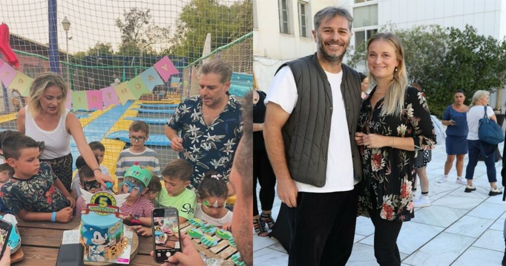 Δροσάκη και Μπουρδούμης: Ο εορτασμός των 5ων γενεθλίων του γιου τους με πλούσιο πάρτι σε παιδότοπο και εντυπωσιακή τούρτα!