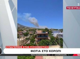 Συναγερμός στο Κορωπί: Πύρινη λαίλαπα πλησιάζει σε σπίτια – Εντολή εκκένωσης για 3 περιοχές με ειδοποίηση 112.