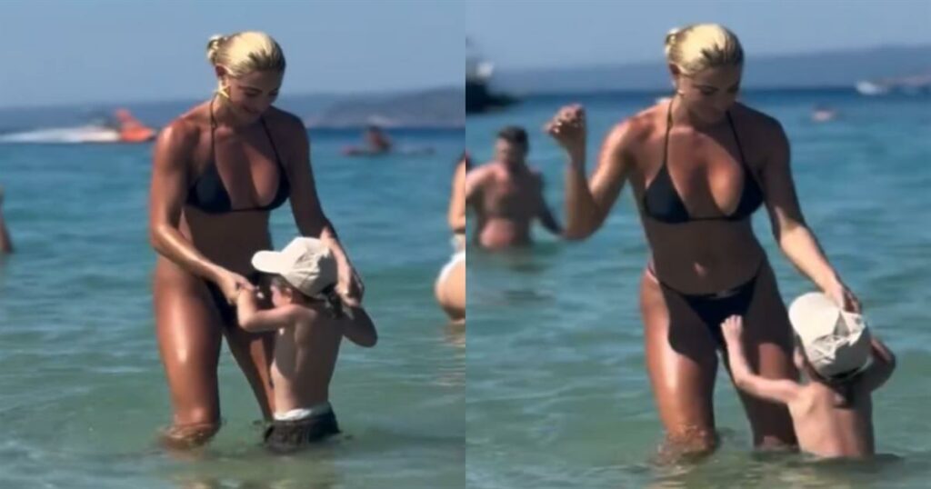 Ιωάννα Τούνη: Ζωντανός χορός στην παραλία με τον μικρό Πάρη – Δείτε το απολαυστικό βίντεο!