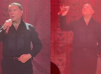 Γιώργος Μαζωνάκης: Σάλος στη σκηνή με τις τολμηρές χειρονομίες του (Βίντεο)