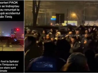 Πλήθος ΠΑΟΚτσήδων συμπαραστέκεται στα θύματα της τραγωδίας στη Ρουμανία: Μια συγκλονιστική ασπρόμαυρη παρουσία έξω από το νοσοκομείο.