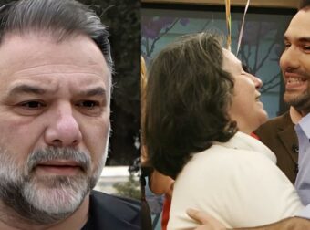Γρηγόρης Αρναούτογλου: Συγκλονιστικές στιγμές στην κηδεία της μητέρας του, μαζί με τον γιο του – Δείτε τις φωτογραφίες της πρώην συντρόφου του.