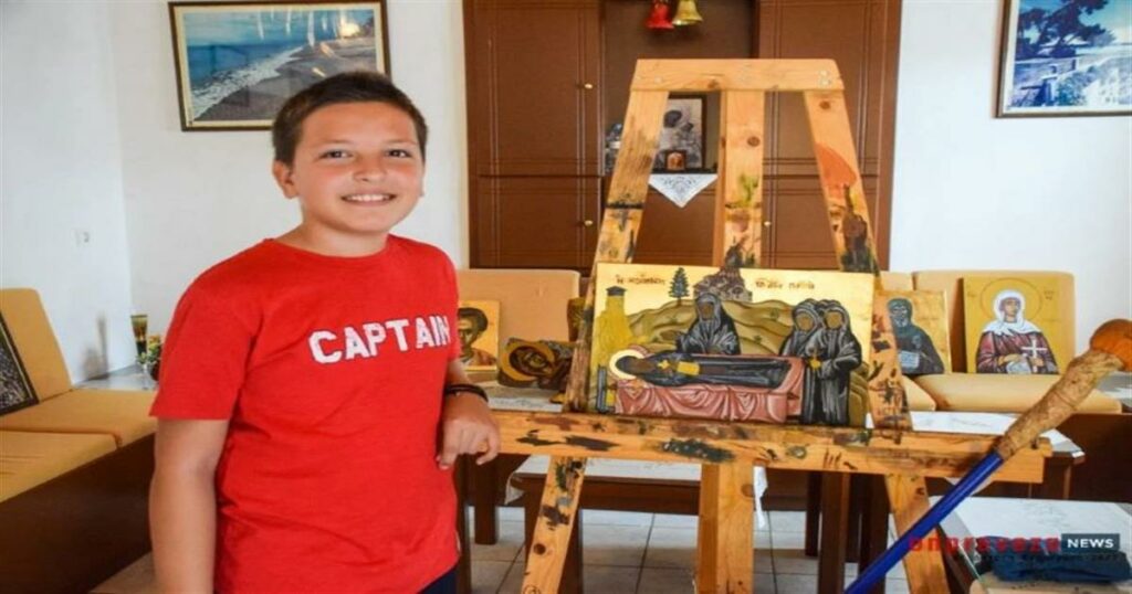 Παιδί-Θαύμα στην Αγιογραφία: 11χρονος Καλλιτέχνης με Πάνω Από 200 Δημιουργίες!