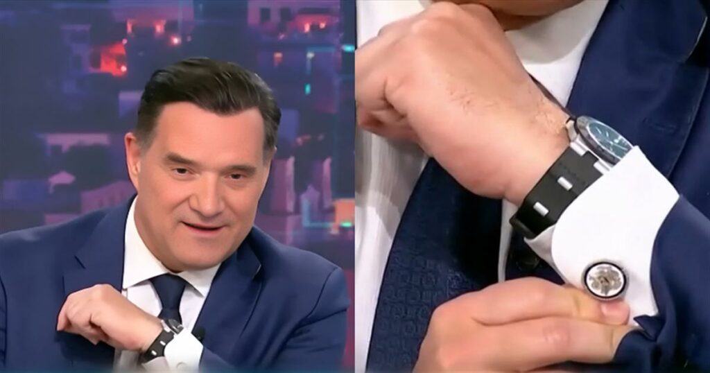 Άδωνις Γεωργιάδης για το συμβολισμό των μανικετόκουμπων με την αμερικανική σημαία: «Όπως όταν πας να αντιμετωπίσεις τον δράκουλα φοράς σταυρό, έτσι κι εγώ σε μια συνάντηση με πολλούς κομμουνιστές επέλεξα το εθνόσημο των ΗΠΑ για προστασία».