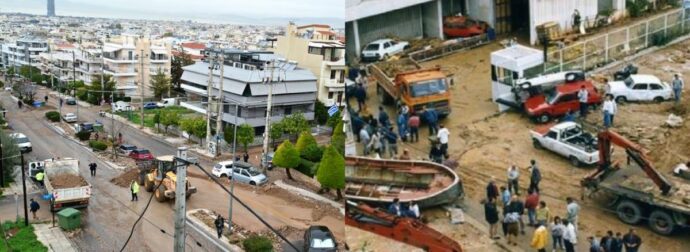 Πλημμύρες σε Βάρη, Βούλα, Βουλιαγμένη: Το βίντεο από το 1994 που δείχνει ότι η ιστορία επαναλαμβάνεται.