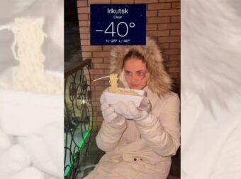 «Σιβηρικό ψύχος: Το κρύο που παγώνει τα μακαρόνια στον αέρα – Δείτε το απίστευτο φαινόμενο!»