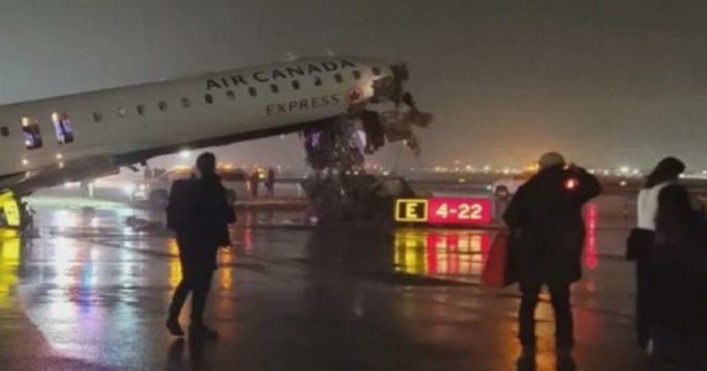 Δραματική Σύγκρουση στο LaGuardia: Αεροσκάφος της Air Canada Σμπαραλιάζεται από Πυροσβεστικό Όχημα!