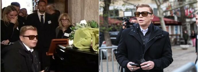 Αποχαιρετισμός Μαρινέλλας: Ο Τάκης Ζαχαράτος σε μία έντονα συγκινητική στιγμή – Κατάρρευση πάνω στο φέρετρο.