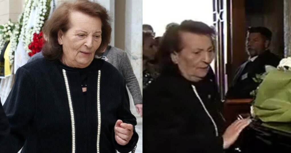 Ξεχωριστό αντίο στη Μαρινέλλα: Συγκλονίζει η Βάσω Καζαντζίδη, χαϊδεύοντας το φέρετρο (Βίντεο)