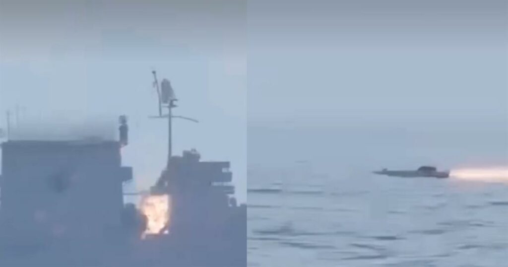 Βίντεο-σοκ: Ιρανικό drone επιτίθεται σε αμερικανικό πλοίο υποστήριξης!