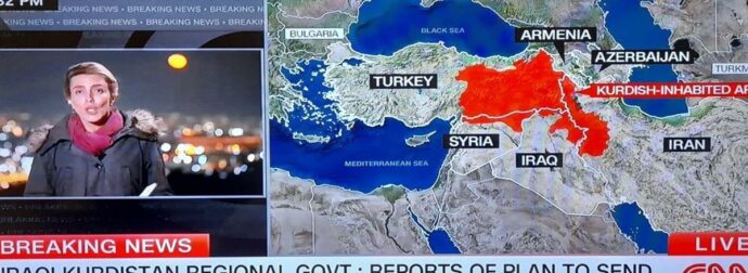 Ένταση στην Άγκυρα: Οργή για τον χάρτη του Κουρδιστάν στο CNN – Δυναμική αντίδραση από την Τουρκία!