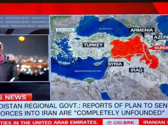 Οργισμένες αντιδράσεις της Τουρκίας: Ο χάρτης του Κουρδιστάν στο CNN πυροδοτεί θύελλα στην Άγκυρα.