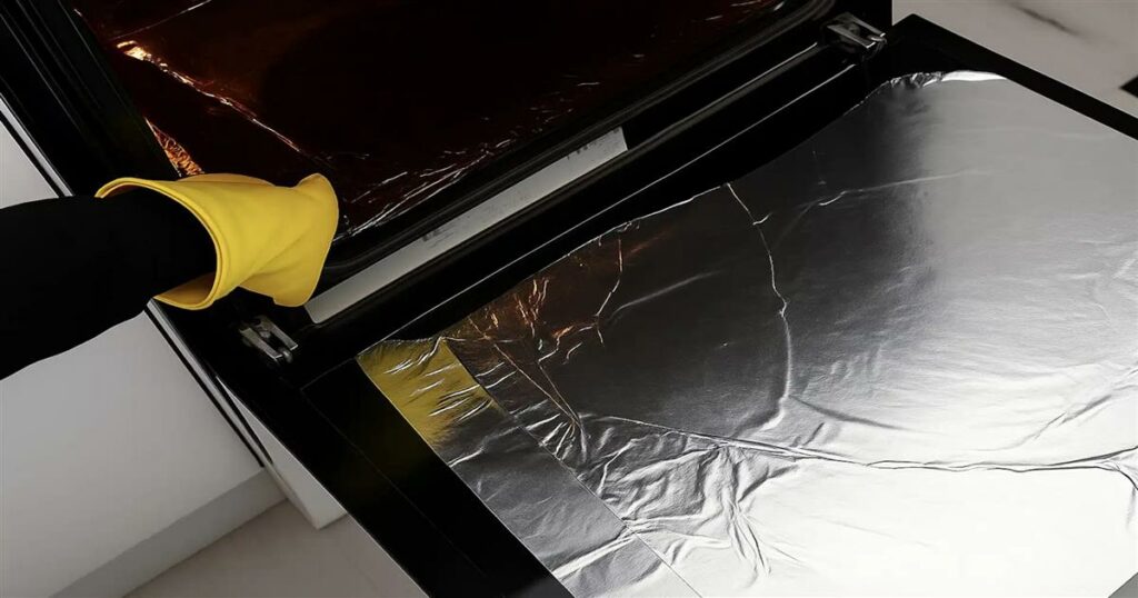 Καθαρίστε τον φούρνο σας με αλουμινόχαρτο και κάντε τον να λάμπει σαν καινούργιος!