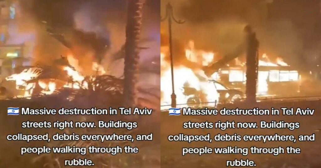 Αναστάτωση στο Τελ Αβίβ: Ιρανικοί πύραυλοι πλήττουν το κέντρο της πόλης, μετατρέποντας τη νύχτα σε κόλαση.