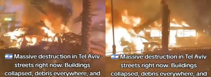 Αναστάτωση στο Τελ Αβίβ: Ιρανικοί πύραυλοι πλήττουν το κέντρο της πόλης, μετατρέποντας τη νύχτα σε κόλαση.