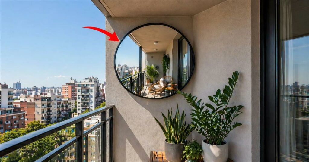 Τοποθέτησε έναν καθρέφτη στη γωνία του μπαλκονιού: Μια κίνηση με πολλαπλά οφέλη!