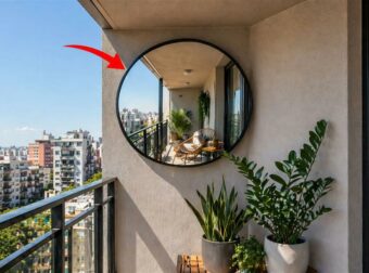 Τοποθέτησε έναν καθρέφτη στη γωνία του μπαλκονιού: Μια κίνηση με πολλαπλά οφέλη!
