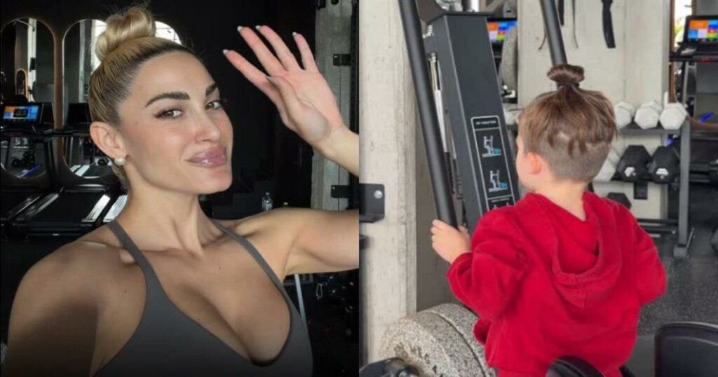 Η Ιωάννα Τούνη και ο μικρός Πάρης κάνουν «παιχνίδι» στο γυμναστήριο – Δεν άφησαν όργανο για όργανο!