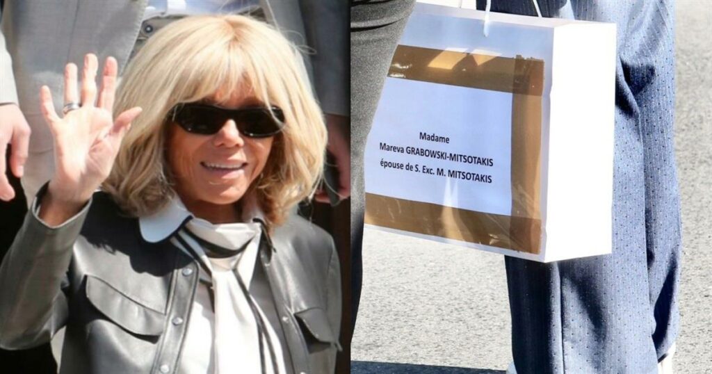 Στη λαμπερή οικία του Μητσοτάκη: Η Μπριζίτ Μακρόν συναντά τη Μαρέβα Γκραμπόφσκι με δώρο και εγκάρδιες ευχές!