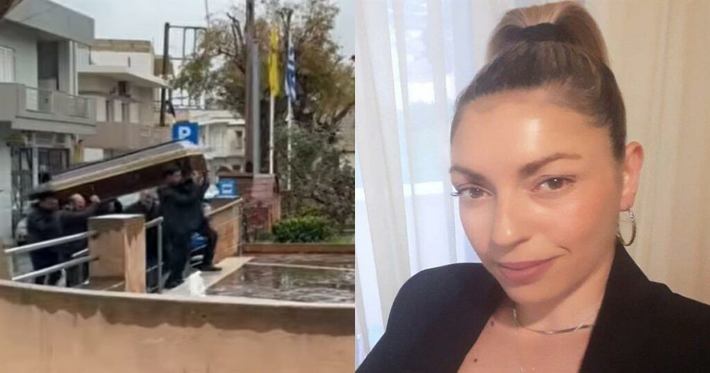 Ανείπωτος Πόνος στην Κηδεία της Ελευθερίας Γιακουμάκη: Η Οικογένεια της Σφιχταγκαλιασμένη Αποχαιρετά (Βίντεο)