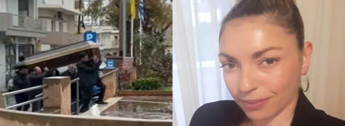 Ανείπωτος Πόνος στην Κηδεία της Ελευθερίας Γιακουμάκη: Η Οικογένεια της Σφιχταγκαλιασμένη Αποχαιρετά (Βίντεο)