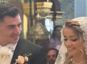 Ο παραμυθένιος γάμος του Φειδία Παναγιώτου με τη Στυλιάνα Αβερκίου: Δείτε τις πρώτες μαγευτικές εικόνες!