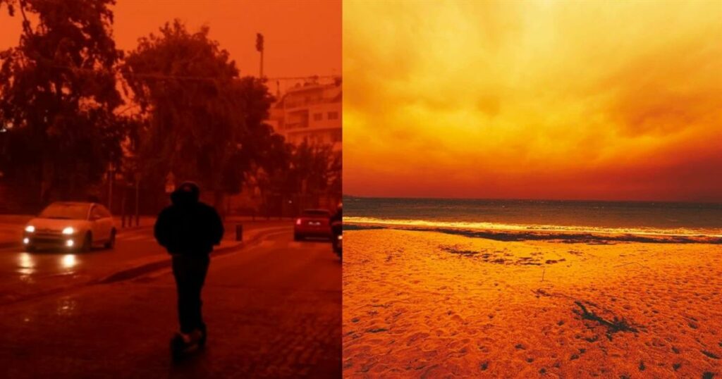 Καταιγίδα Erminio: Συναρπαστικά στιγμιότυπα από τα νησιά – Ακυρώσεις πτήσεων εξαιτίας των ισχυρών ανέμων!