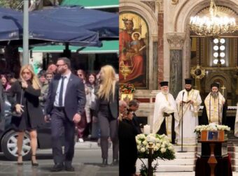 Αποχαιρετισμός στη Μαρινέλλα: Η συγκινητική παρουσία της Μαριάννας Λάτση στην τελετή.