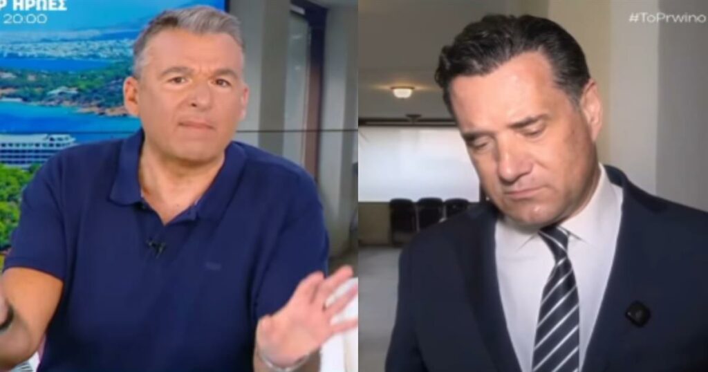 Ο Γιώργος Λιάγκας σε έντονη αντιπαράθεση με τον Άδωνι Γεωργιάδη: Στιγμές έντασης on air!